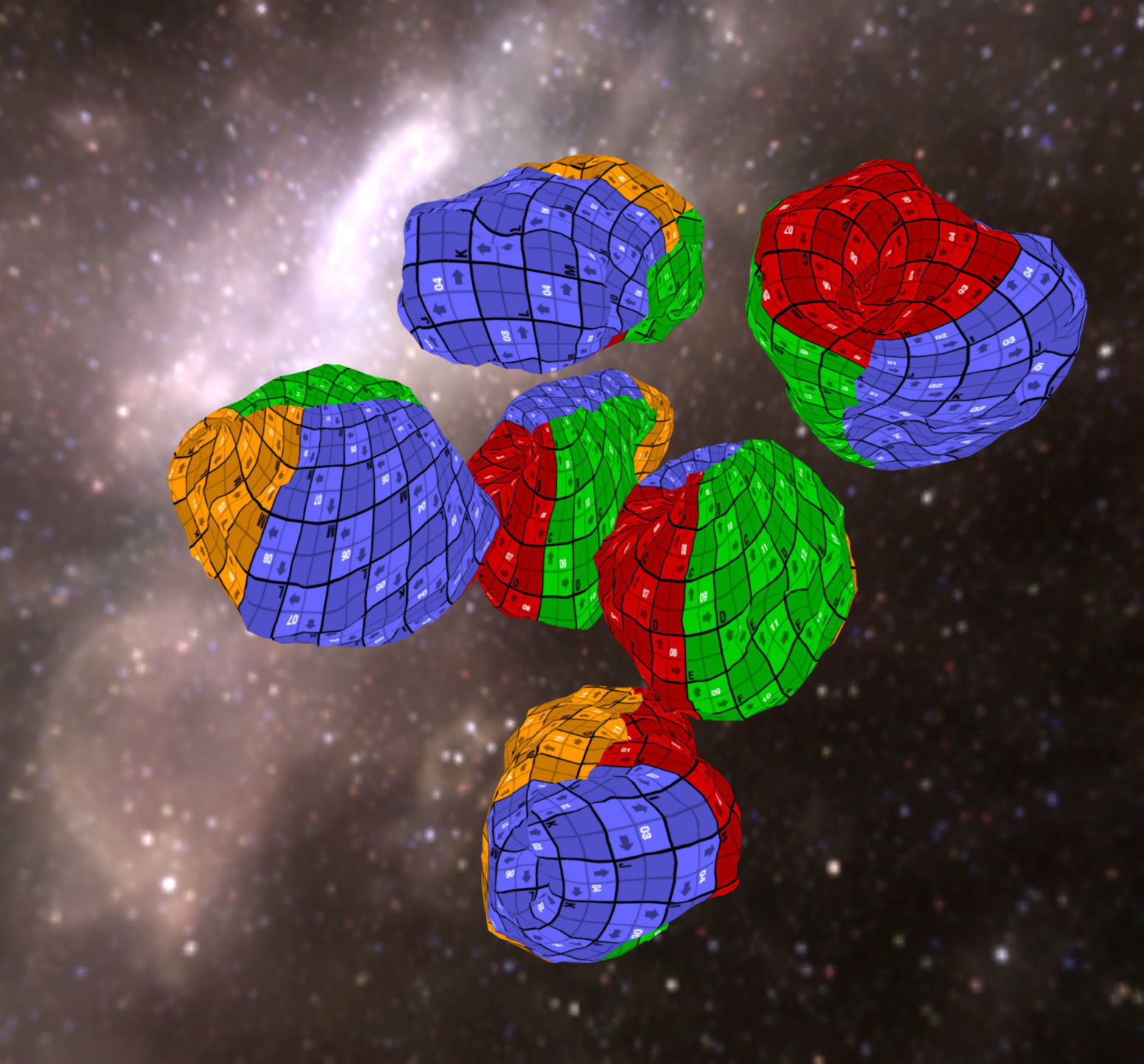 Asteroid pack Low-poly 3D model_8