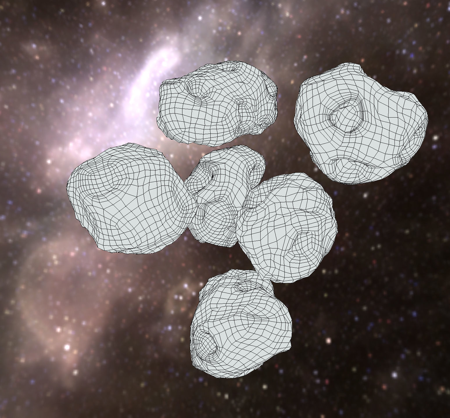 Asteroid pack Low-poly 3D model_7