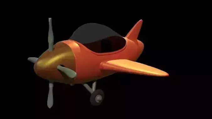 Airplane toy with propellers