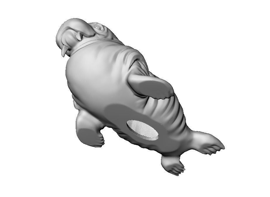 Walrus printable toy Free 3D print model_5