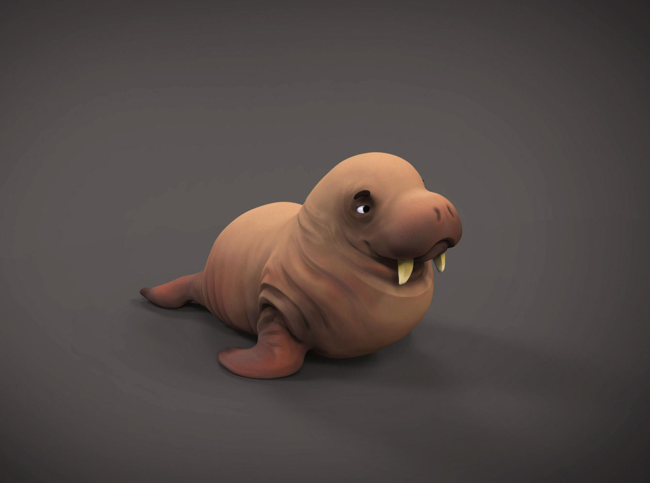 Walrus printable toy Free 3D print model_1