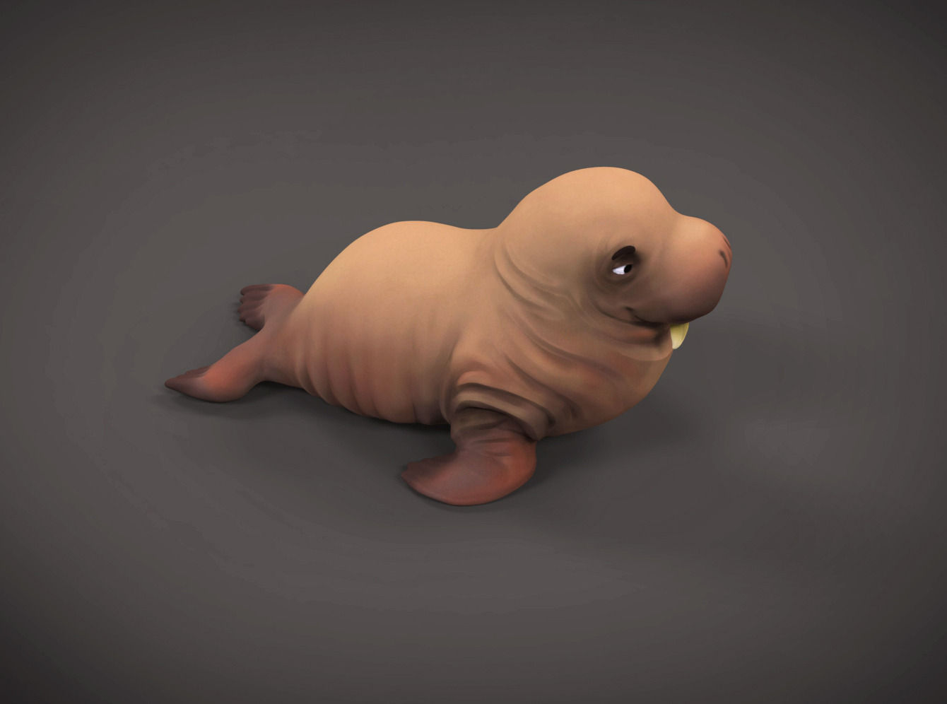 Walrus printable toy Free 3D print model_2