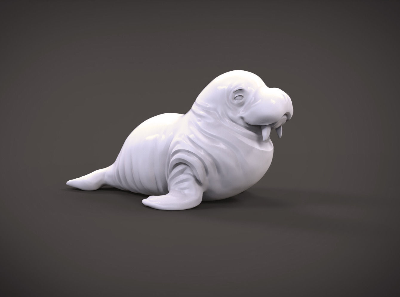 Walrus printable toy Free 3D print model_4