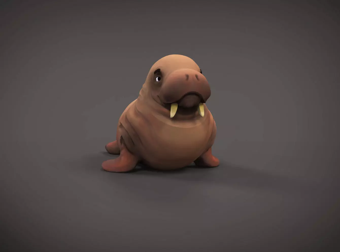 Walrus printable toy Free 3D print model_0