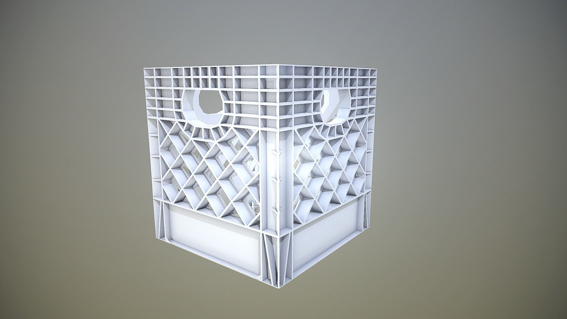 Milk Crate - 4K PBR Game Ready Low-poly 3D model_3