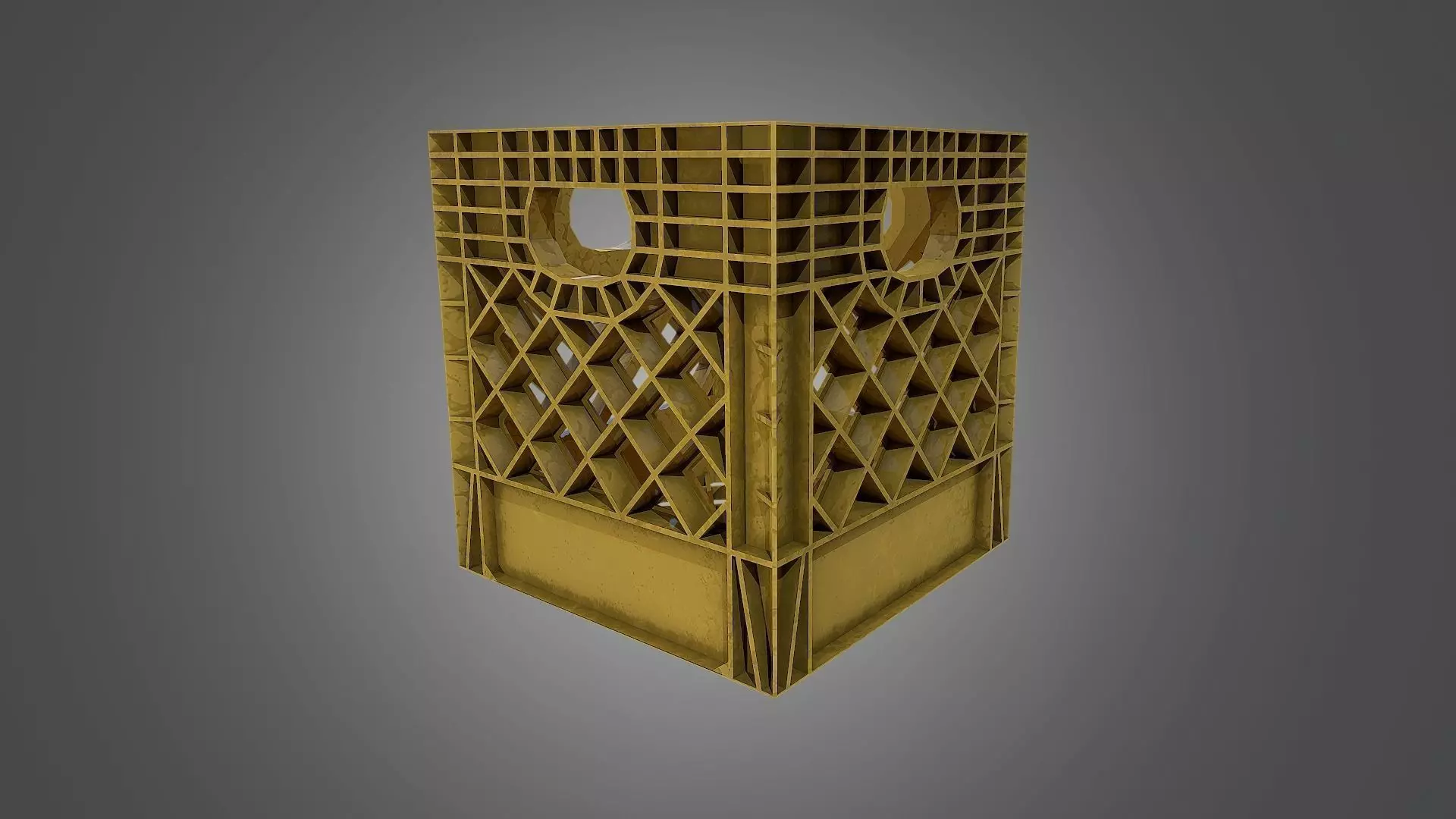 Milk Crate - 4K PBR Game Ready Low-poly 3D model_0