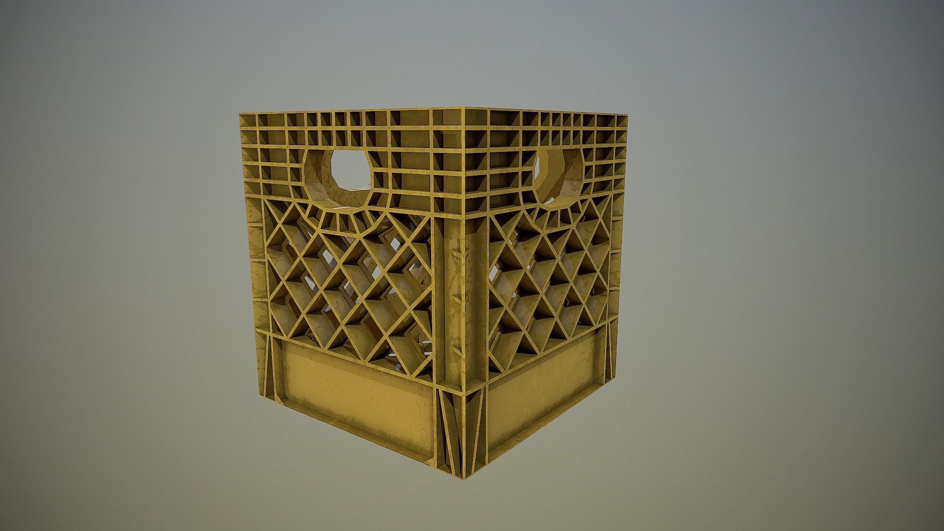 Milk Crate - 4K PBR Game Ready Low-poly 3D model_1