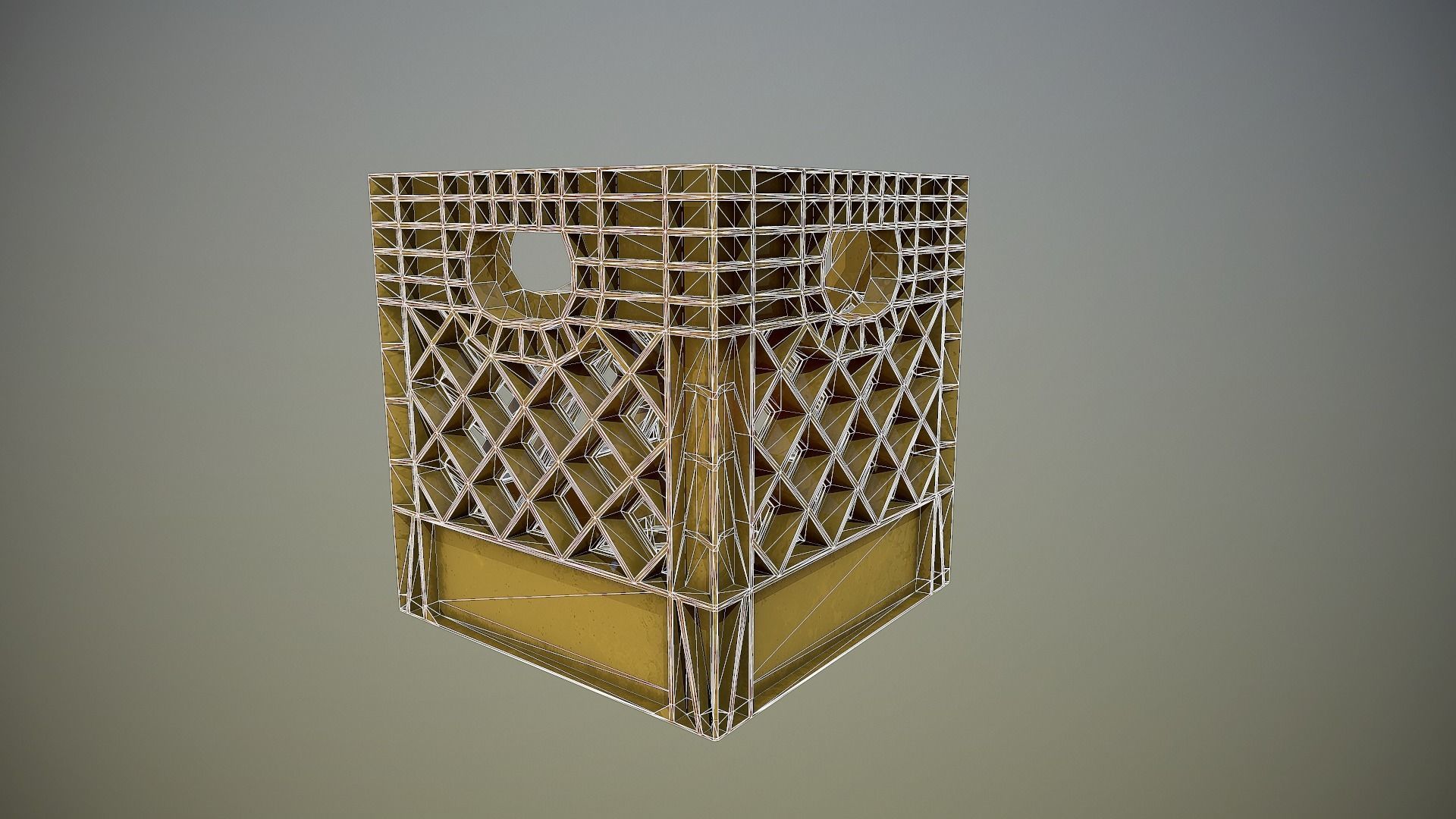 Milk Crate - 4K PBR Game Ready Low-poly 3D model_2