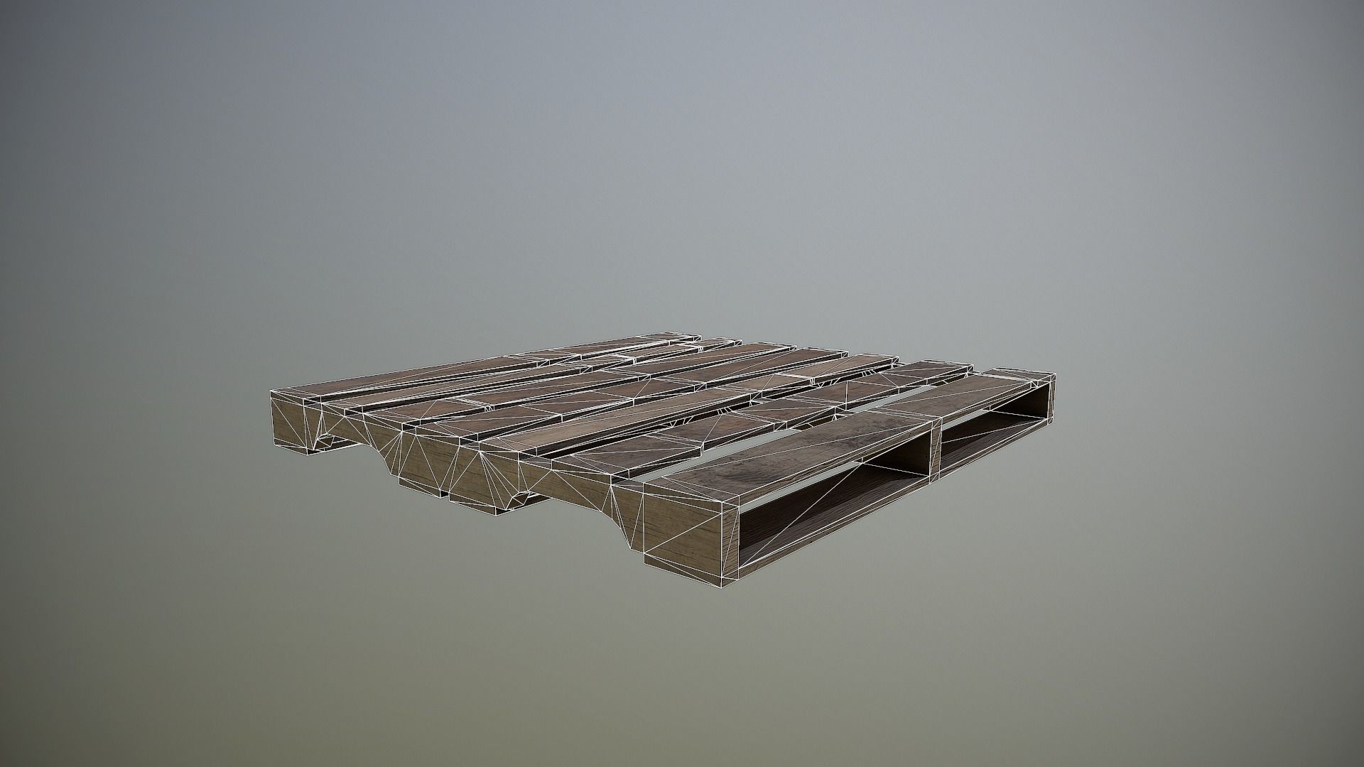 Pallet - 4K PBR Game Ready wooden Low-poly 3D model_7