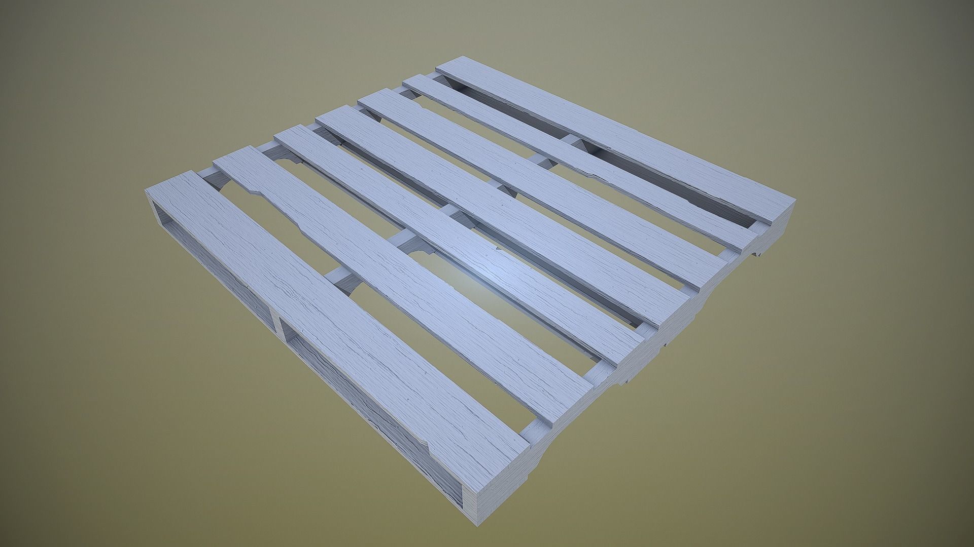 Pallet - 4K PBR Game Ready wooden Low-poly 3D model_3