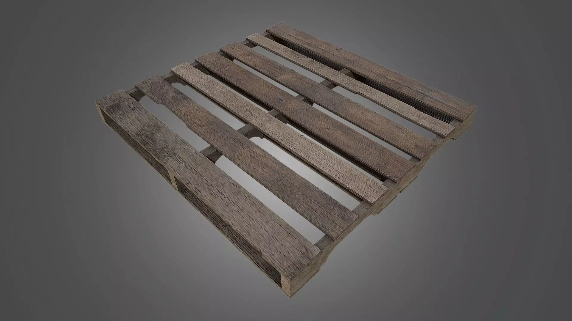 Pallet - 4K PBR Game Ready wooden Low-poly 3D model_0