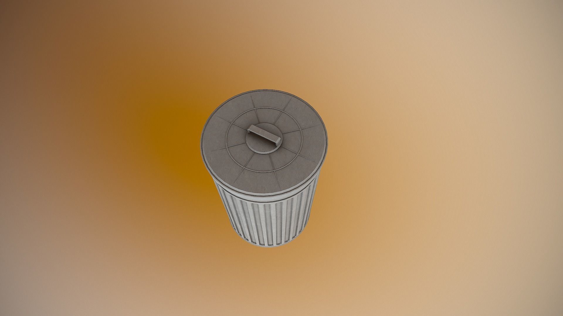 Trash Can - 4K PBR Game Ready  Low-poly 3D model_4