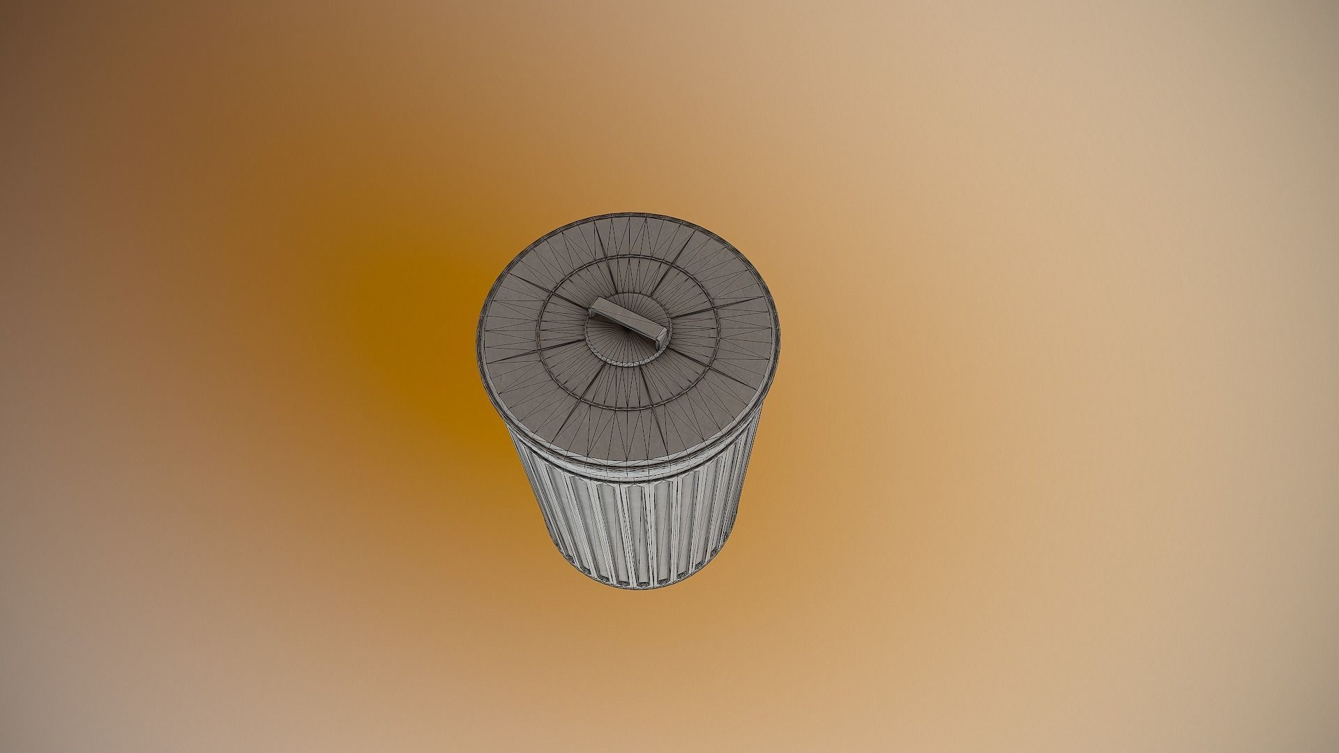 Trash Can - 4K PBR Game Ready  Low-poly 3D model_5