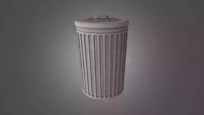Trash Can - 4K PBR Game Ready 
