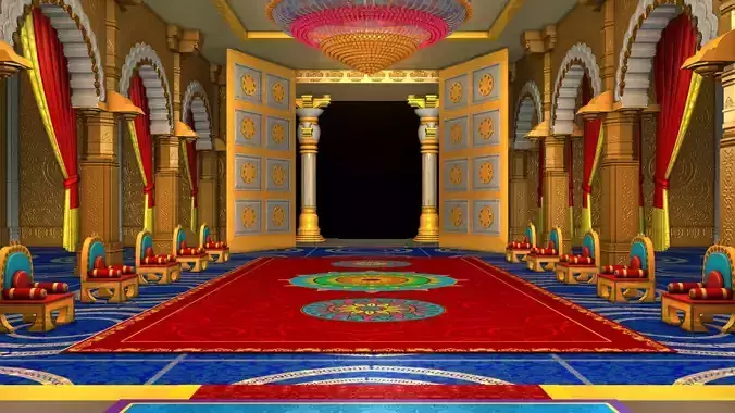 Ancient Indian Palace Ballroom