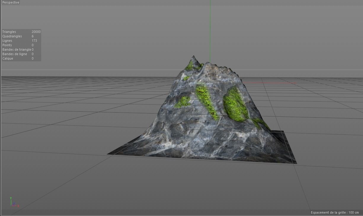 Mountain Real texture Free 3D model_2