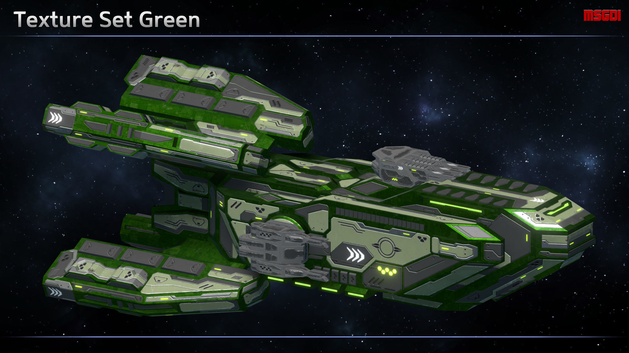 Spaceship Enkar Republic Destroyer Gangil Low-poly 3D model_7