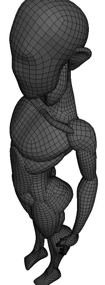 Anatomy Mannequin - Game Ready Low-poly 3D model_3