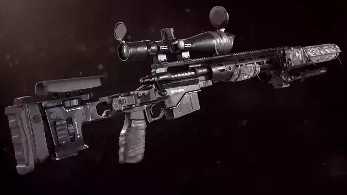 XM2010 Sniper Rifle - Mid Poly