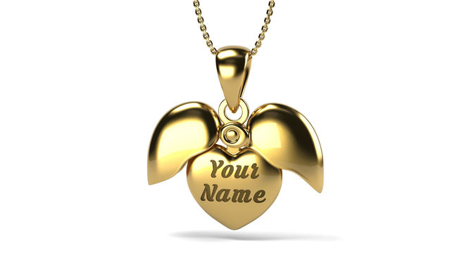 Three Piese Heart Pendant 3D print model