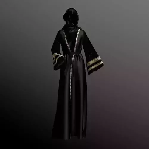 Abaya-arabic traditional clothing - Marvelous Designer