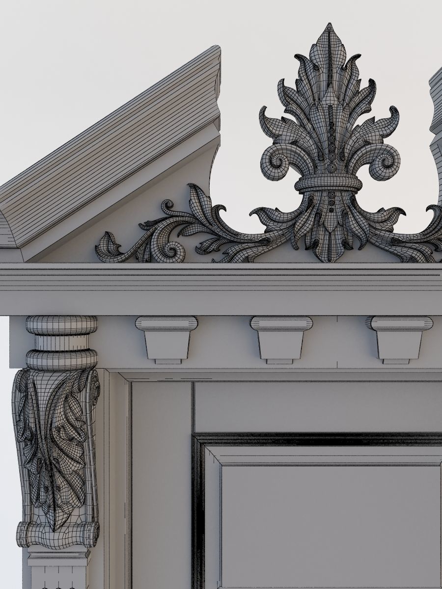 Door Classic 3D model_4