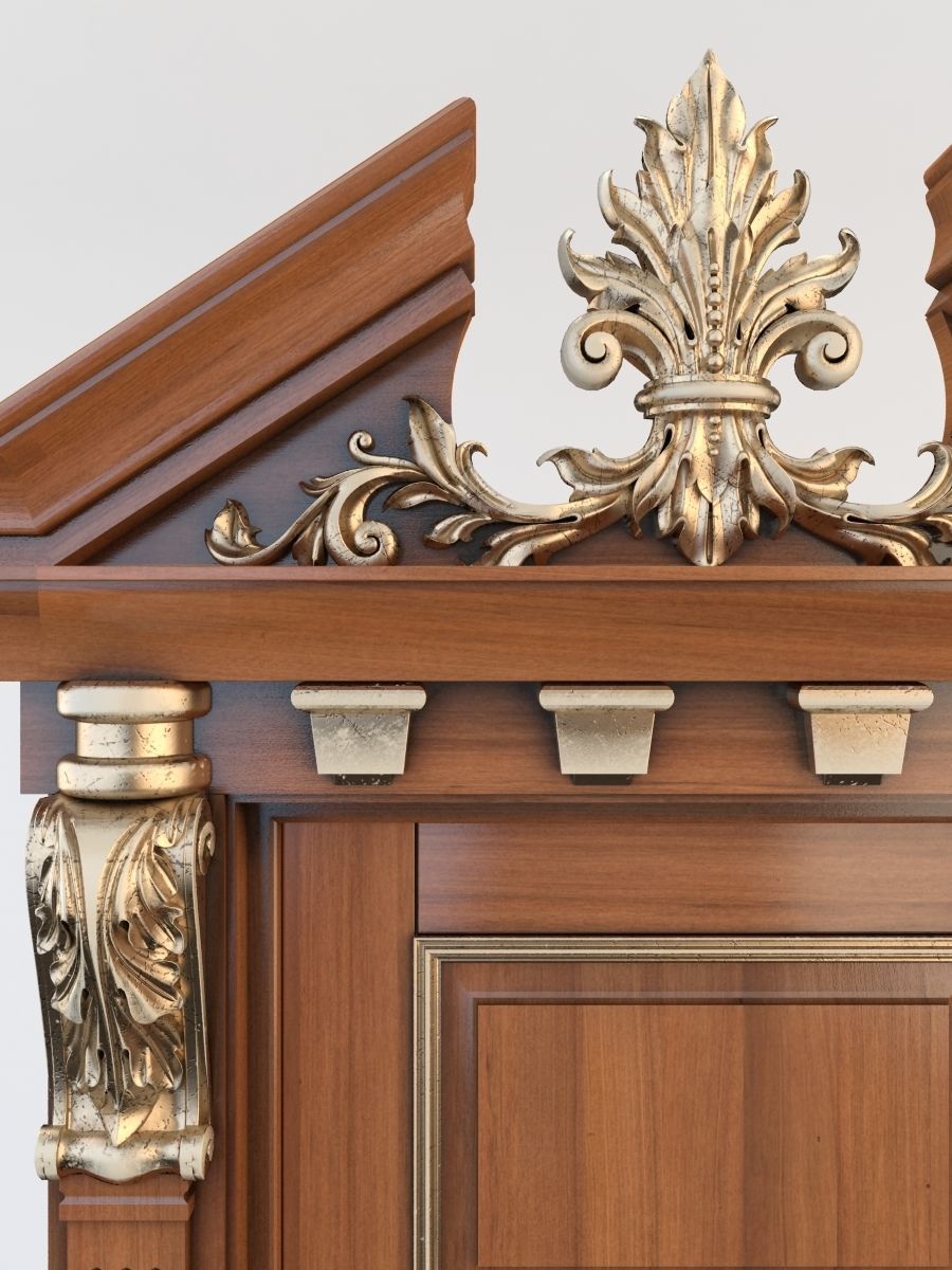 Door Classic 3D model_5