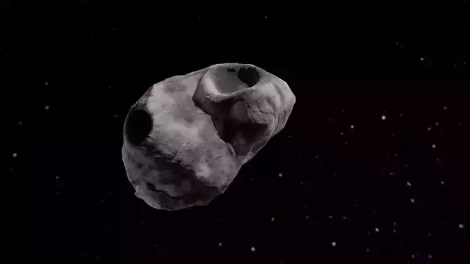 Asteroid in space