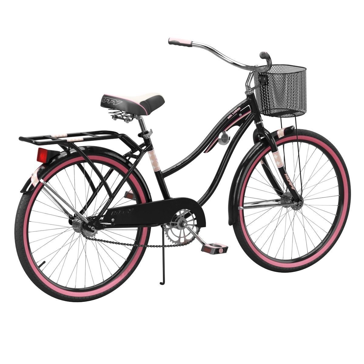 Womens Cruiser Bike with Basket 3D model_1