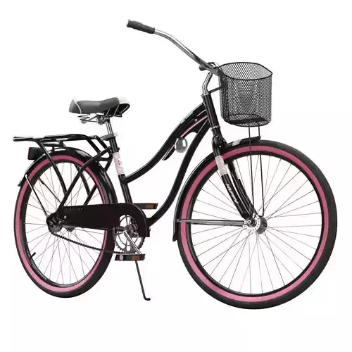 Womens Cruiser Bike with Basket 3D model