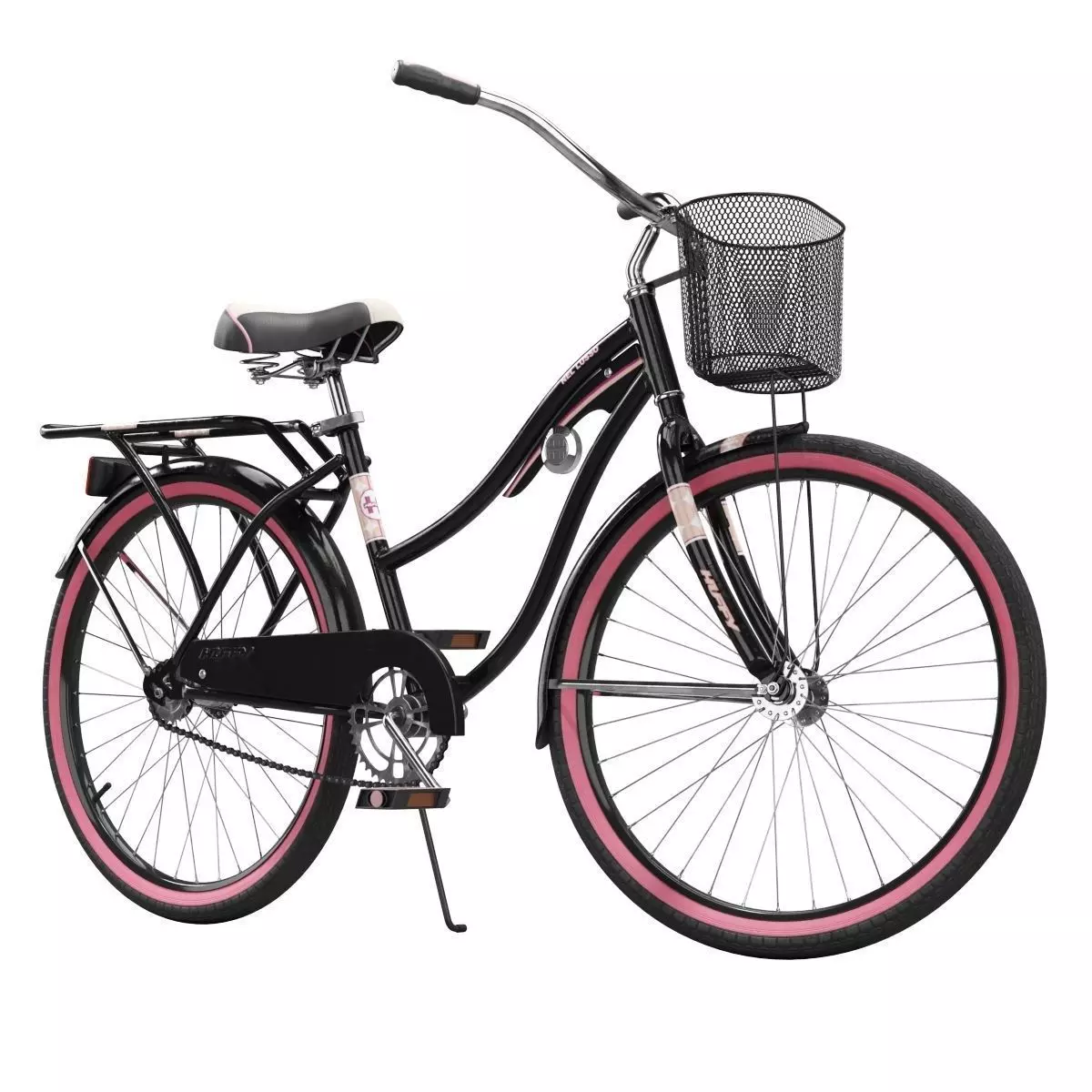 Womens Cruiser Bike with Basket 3D model_0