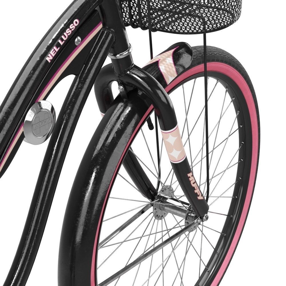 Womens Cruiser Bike with Basket 3D model_5