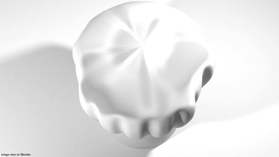 Hat - Chef Toque Type 2 3D model_2