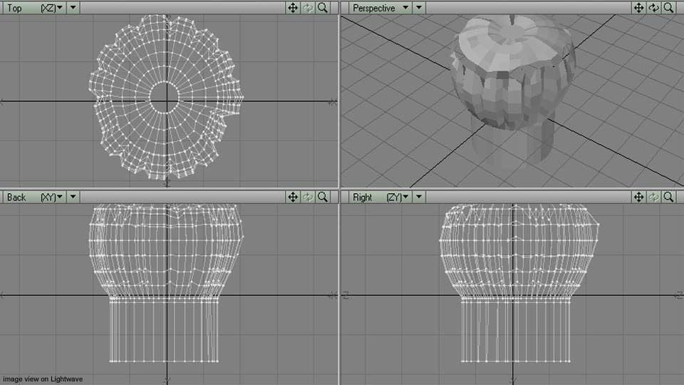 Hat - Chef Toque Type 2 3D model_5