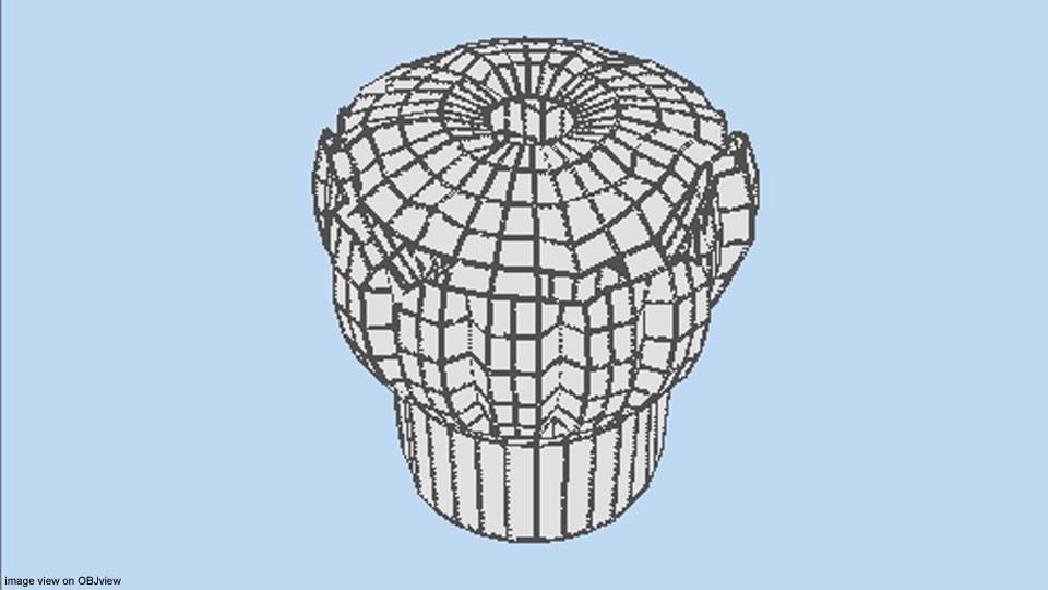 Hat - Chef Toque Type 2 3D model_4