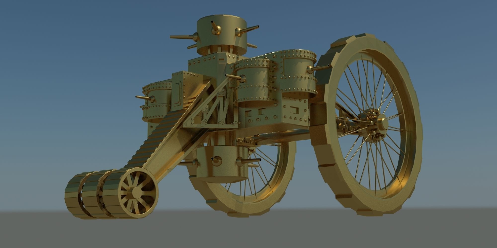 Tzar Tank 3D model_1