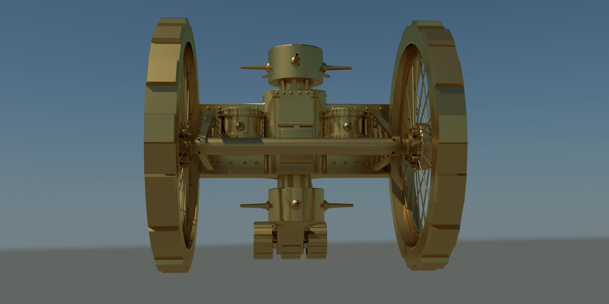 Tzar Tank 3D model_2