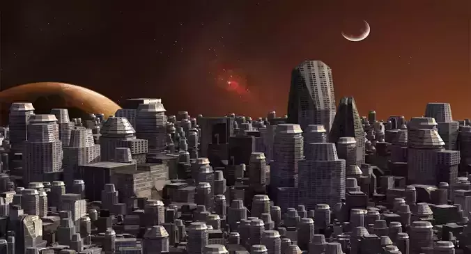 Space City 01 3D model