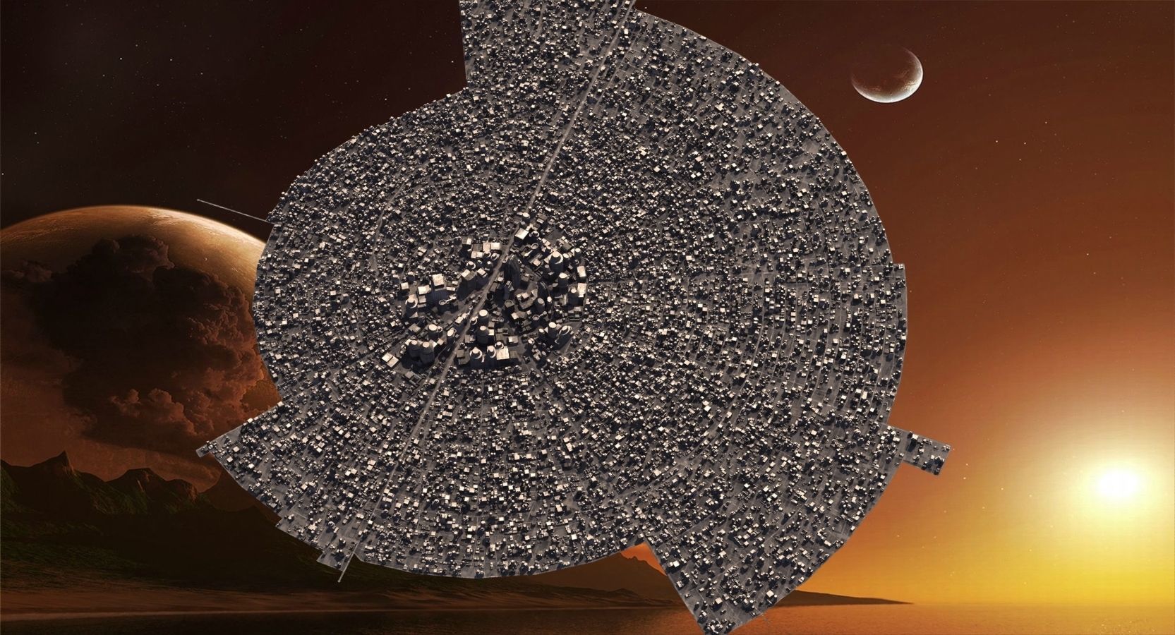 Space City 01 3D model_5