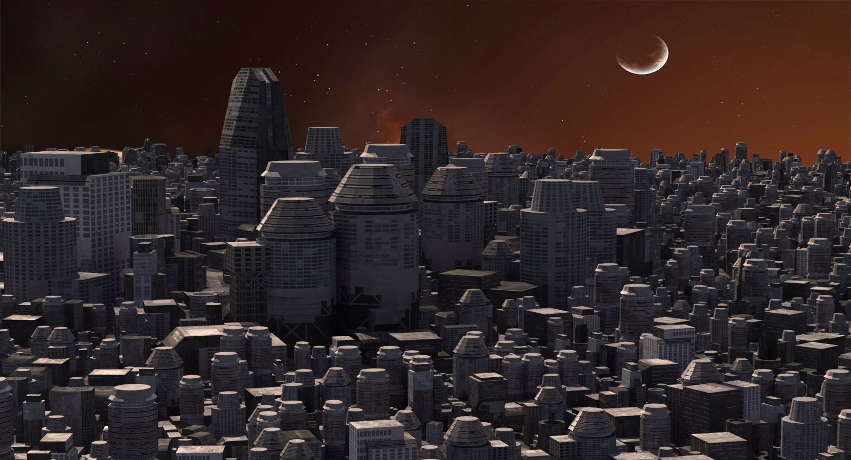 Space City 01 3D model_6