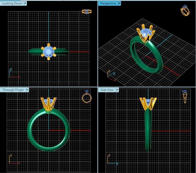 Ring T00747 3D print model_2