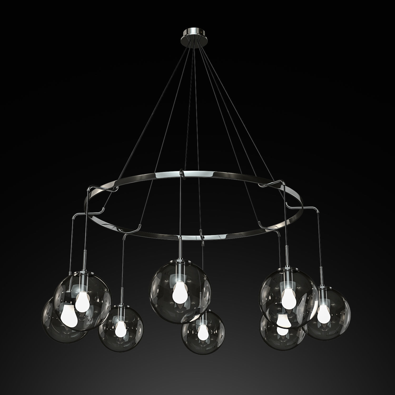 RH LANGUEDOC CHANDELIER 72 3D model_2