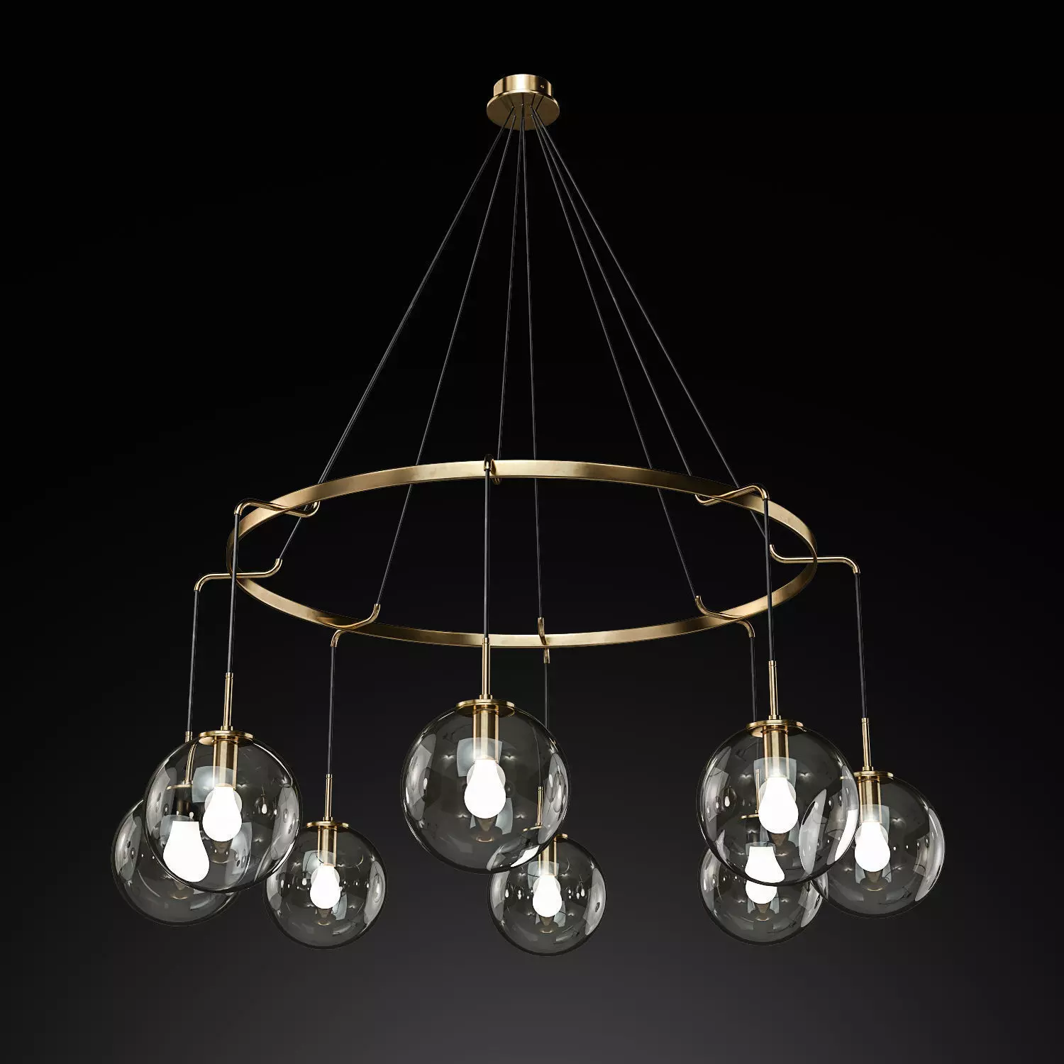 RH LANGUEDOC CHANDELIER 72 3D model_0