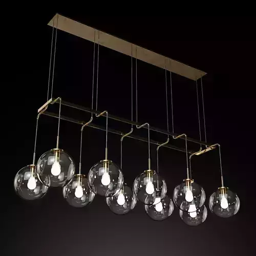 RH LANGUEDOC LINEAR CHANDELIER 72