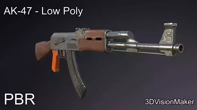 AK-47 Low Poly