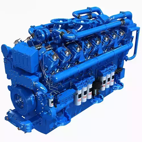 V16 Blue Engine 3D model