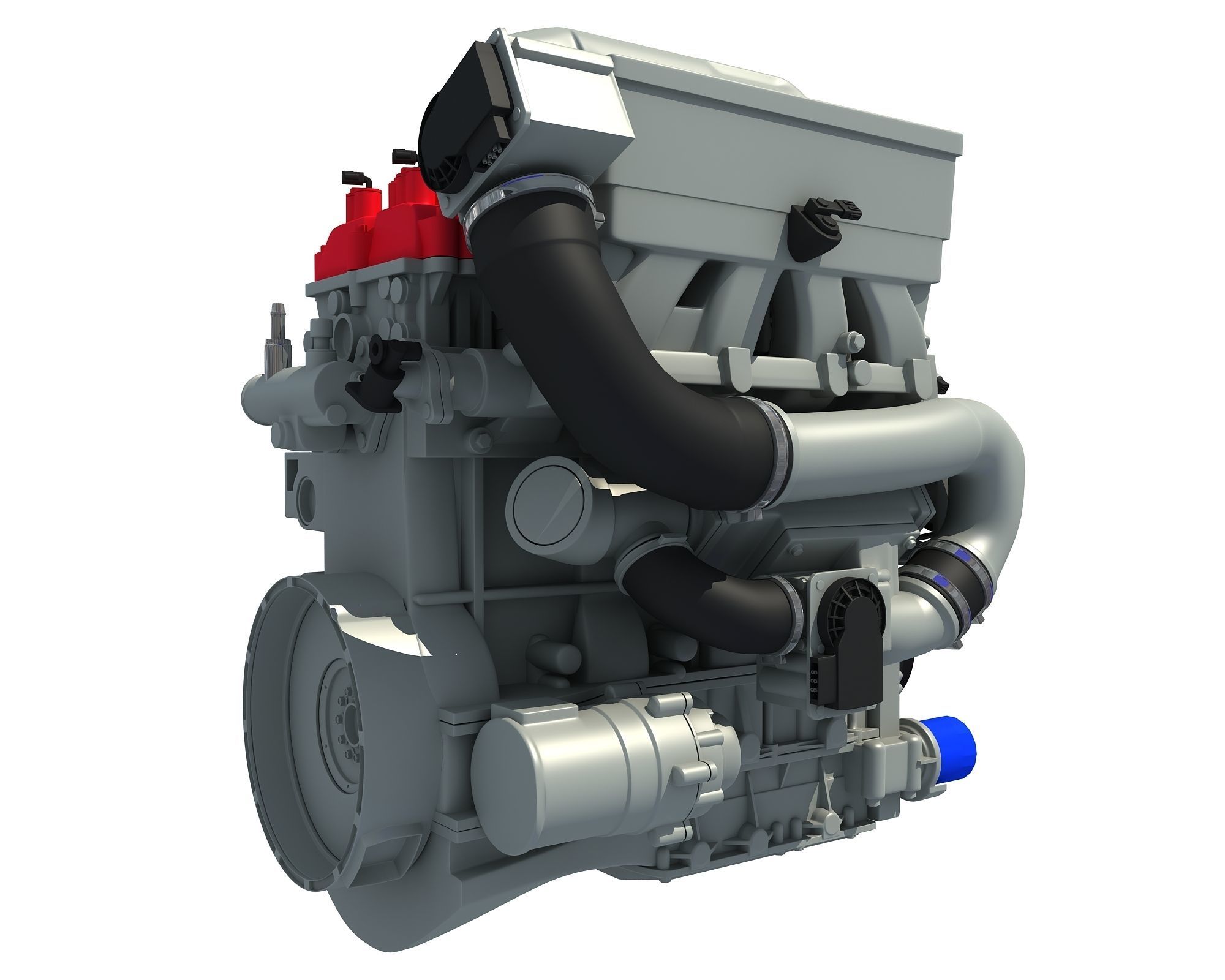 Car Engine 3D model_4