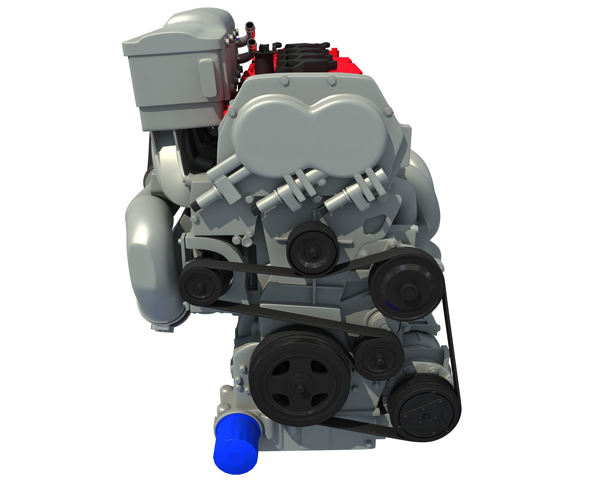 Car Engine 3D model_8