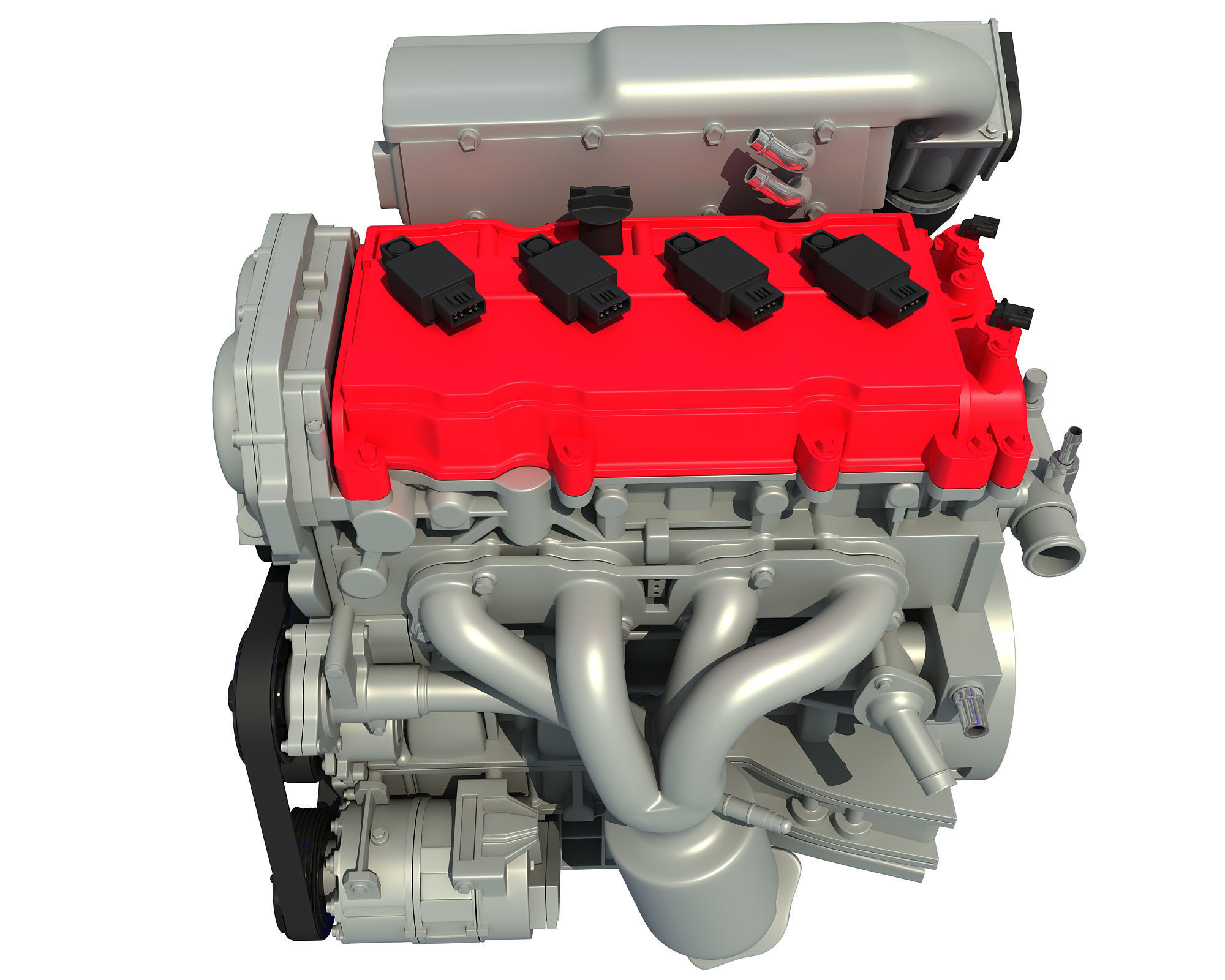 Car Engine 3D model_5