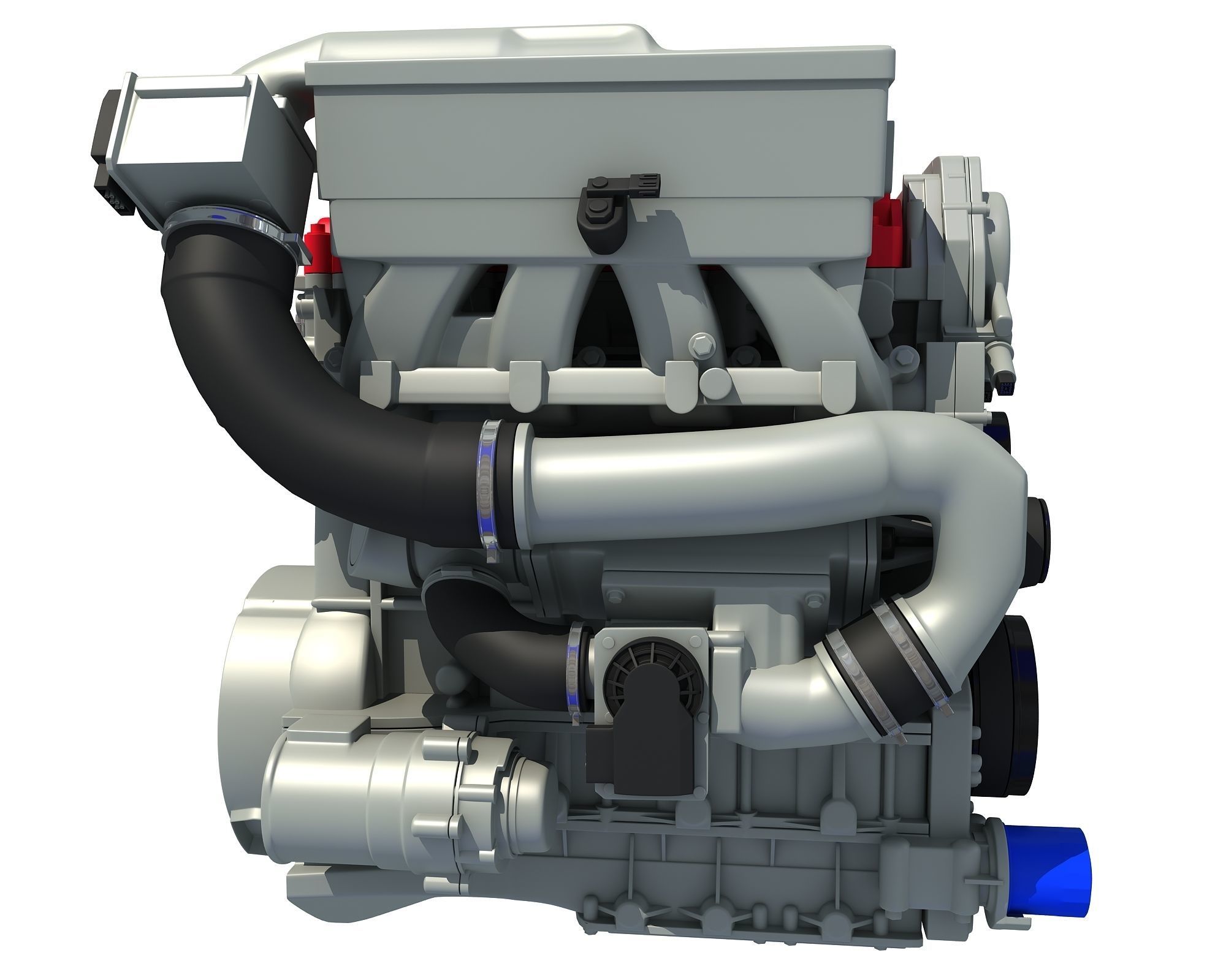 Car Engine 3D model_6